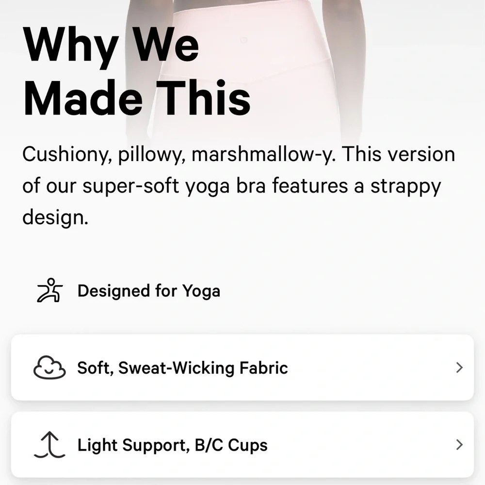 NWT Lululemon Like a Cloud Double Strap Bra Light Support B/C Cup Size 6 Pink - Picture 3 of 6